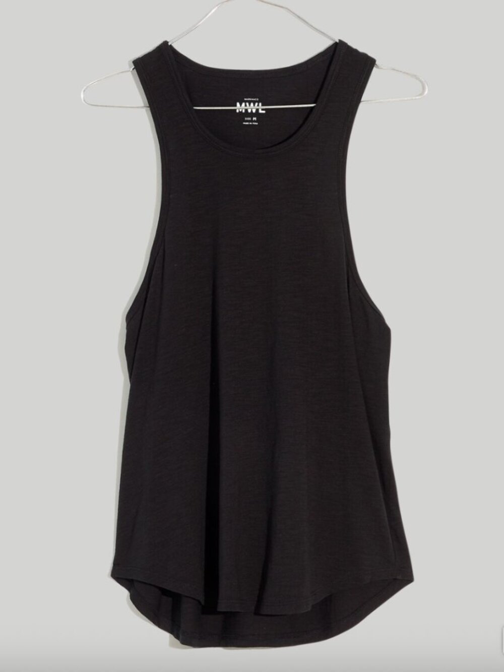 Madewell Black Long Racerback Tank - M